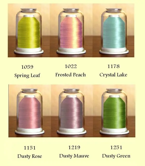 Thread colors for Threadset #12-Simply Spring