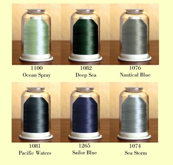 Hemingworth Threadset #4 Ocean Waters-Thread colors