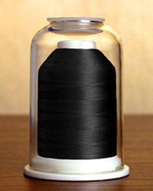 1000 Classic Black Hemingworth Machine Embroidery Thread
