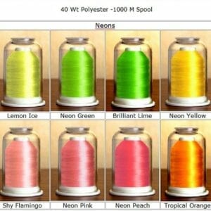 Hemingworth Embroidery Thread Neon Color Family