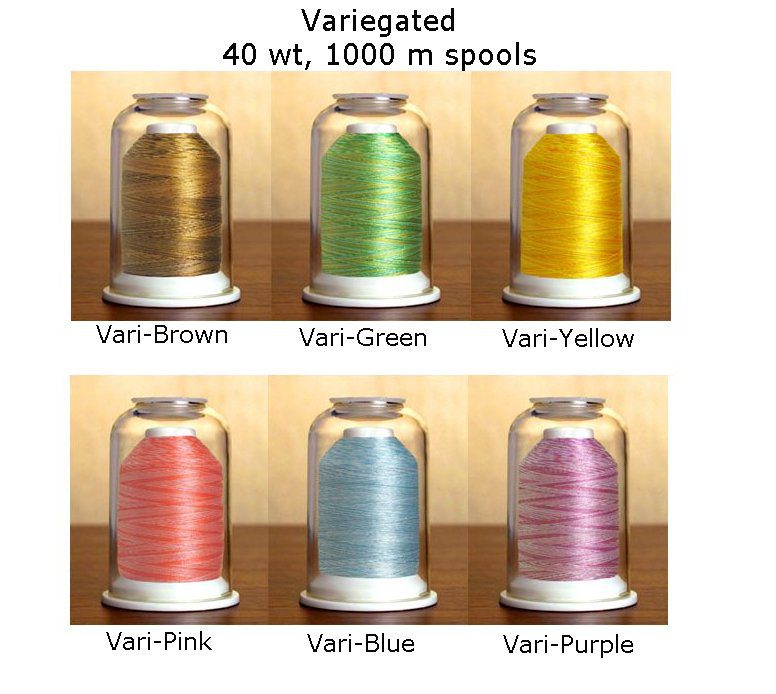 Hemingworth Embroidery Thread Variegated Color Family