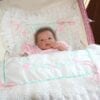 Pram linens 1-candlewick & satin borders-corners-frames