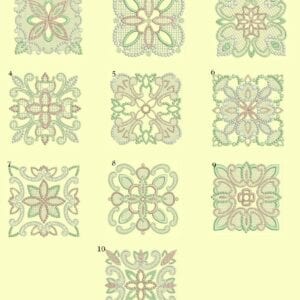 Candlewick & Satin 2 Quilt Blocks-ala carte single designs