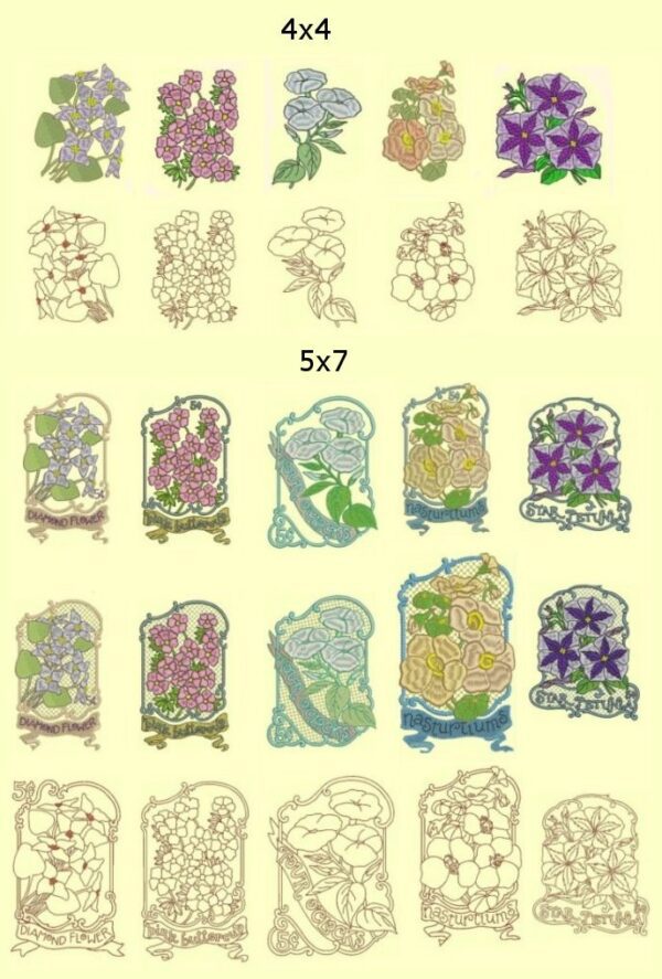 Flower Theme design collection page-Anemone Quilt Designs & Embroidery