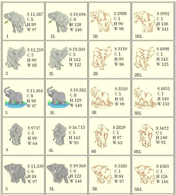 Elephant singles design specs