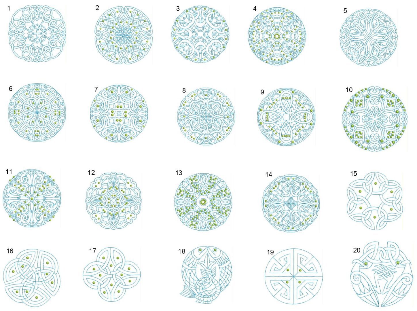 Celtic Quilt Circles Singles Collection