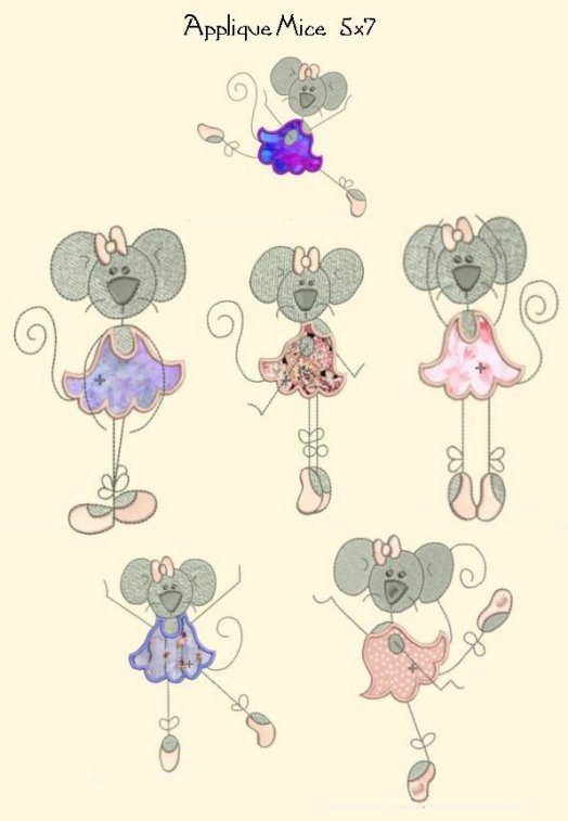 Ballet Mice-applique costumes