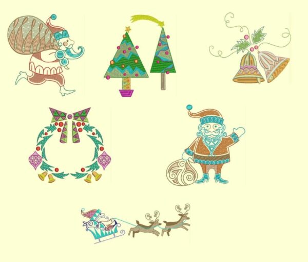 Hemingworth Threadset 33-Christmas Mola bonus Designs