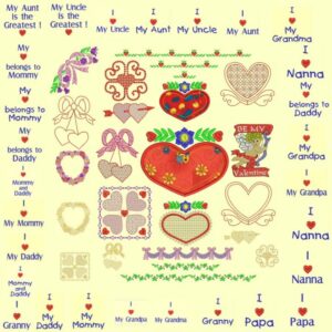 Hearts and Flowers design collection