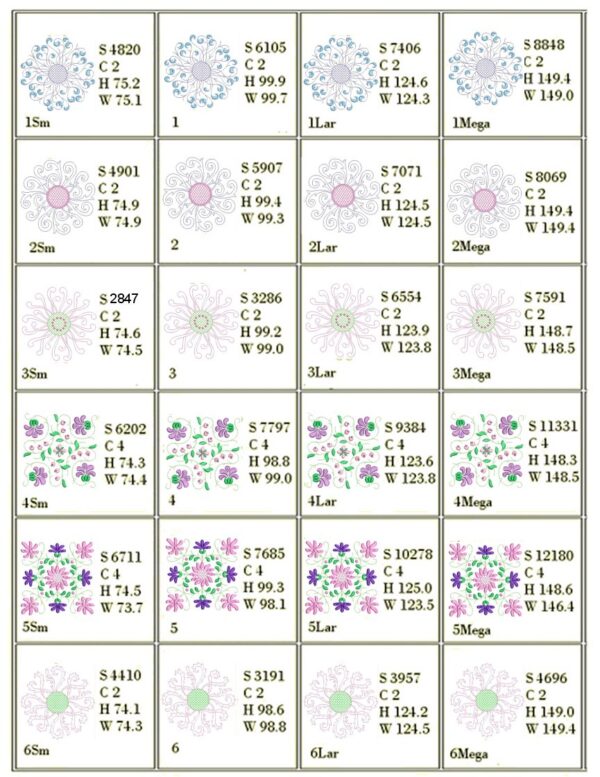 Anemone quilt squares1 Singles-Design Info Page 1