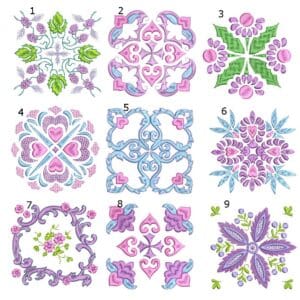 Anemone Quilt Squares #5 Collection