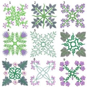 Anemone Quilt Squares #6 Collection