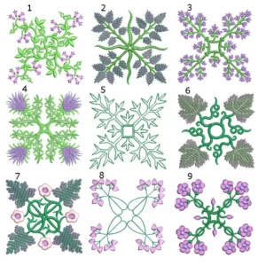 Anemone Quilt Squares 6