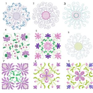 Anemone Quilt Squares #1 Singles