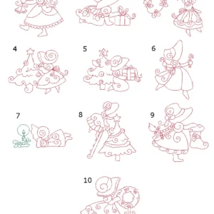 Christmas Sunbonnets numbered collection