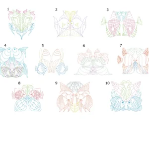 Kaleidoscopic Sea Life, numbered collection