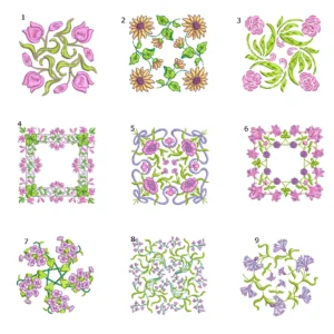 Anemone Quilt Squares #4
